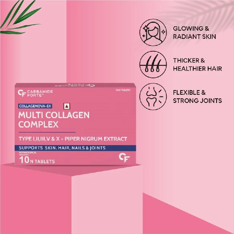 Carbamide Forte Hydrolyzed Multi Collagen Peptide with all 5 Types of Collagen, 50 g-3.webp